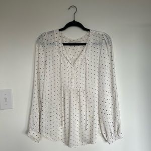 Loft polka dot blouse